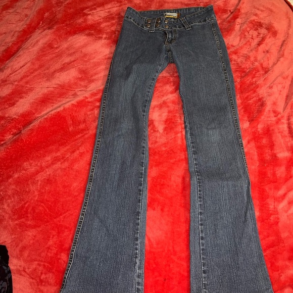 No butt pockets denim bootcut jeans - Picture 4 of 4